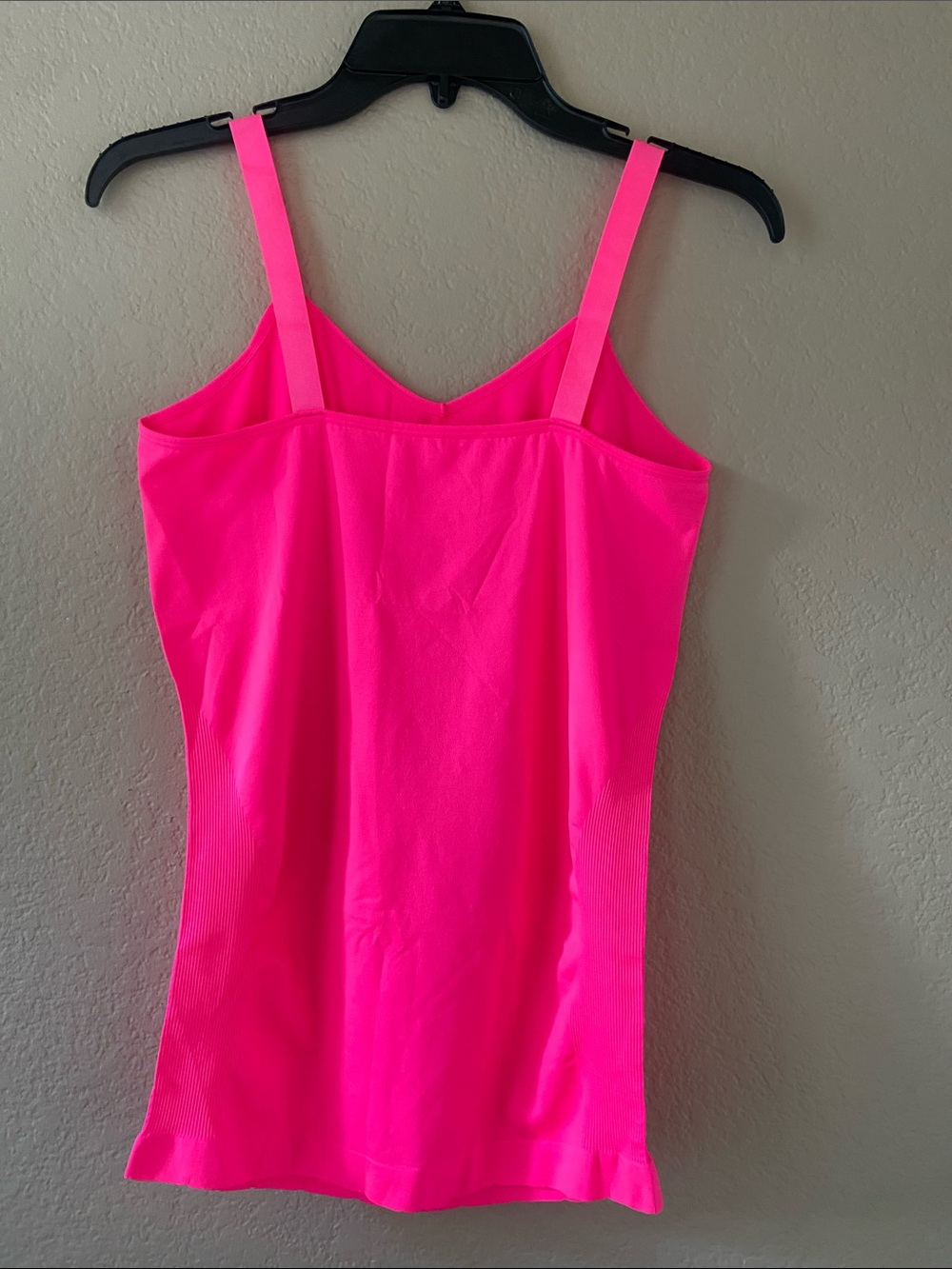 Bright Pink Women's V-Neck Cami Tank Top, Ultra Teeze brand. One-size. New! - Picture 3 of 7